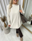 Loose Long Sleeve Knitted Jumper