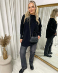 Loose Long Sleeve Knitted Jumper