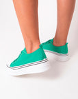 Lace Up Chunky Platform Trainers