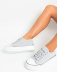 Lace Up Chunky Platform Trainers