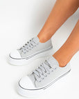 Lace Up Chunky Platform Trainers