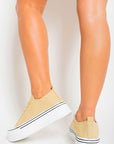 Lace Up Chunky Platform Trainers