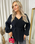 Wrap Tie Belt Knitted Cardigan