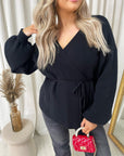 Wrap Tie Belt Knitted Cardigan
