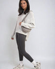 Crew Neck Back Patterned Knitted Jumper - Toi ‘n’ Moi Ltd