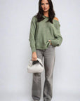 Crew Neck Back Patterned Knitted Jumper - Toi ‘n’ Moi Ltd