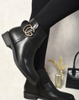 Chelsea Buckle Chunky Low Heel Ankle Boots - Toi ‘n’ Moi Ltd