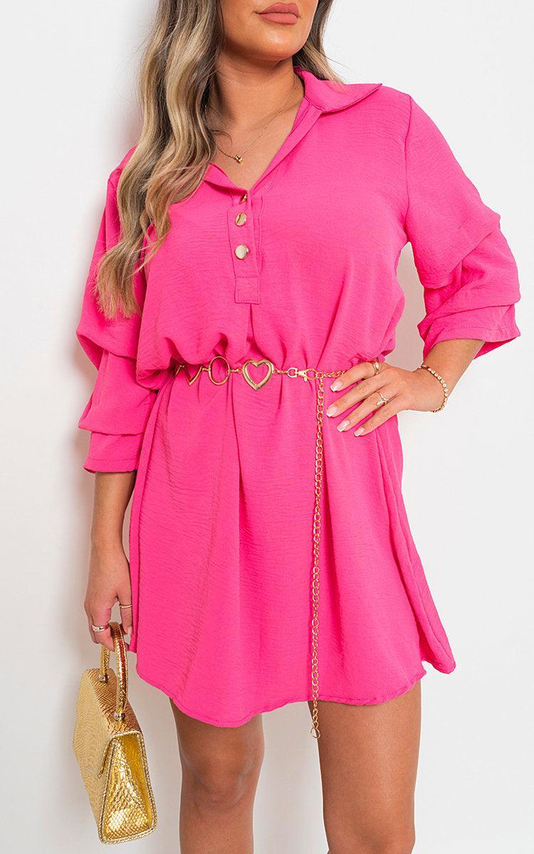 Collared Oversized Mini Dress - Toi ‘n’ Moi Ltd
