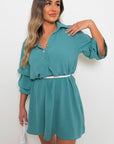 Collared Oversized Mini Dress - Toi ‘n’ Moi Ltd