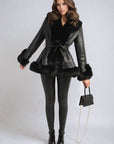 Faux Fur Trim Winter Jacket