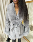 Faux Fur Trim Winter Jacket