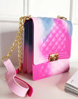 Fold Over Clasp Bag with Chain Strap