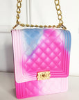 Fold Over Clasp Bag with Chain Strap