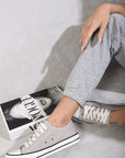 Platform Low Top Lace Up Trainers
