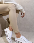Platform Low Top Lace Up Trainers