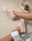 Platform Low Top Lace Up Trainers