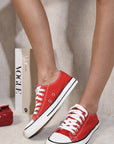 Platform Low Top Lace Up Trainers