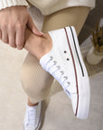 Platform Low Top Lace Up Trainers