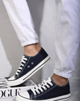 Platform Low Top Lace Up Trainers