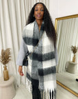 Striped Soft Comfortable Oversized Chunky Scarf