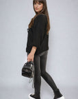 Tie Front Detail Chunky Knit Jumper