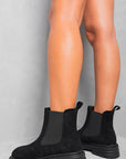 Chunky Chelsea Suede Ankle Boots - Toi ‘n’ Moi Ltd