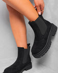 Chunky Chelsea Suede Ankle Boots - Toi ‘n’ Moi Ltd