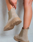 Chunky Chelsea Suede Ankle Boots - Toi ‘n’ Moi Ltd