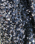 Oversized Sequin Sleeve Knitted Hoodie Jumper