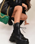 Block Heel Chunky Ankle Boots - Toi ‘n’ Moi Ltd
