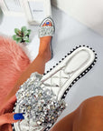 Embellished Open Toe Sandals