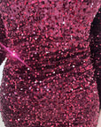 Sequin Long Sleeve Bodycon Mini Dress
