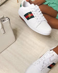 Striped Bee Design Trainers