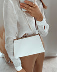 Croc Print Shoulder Bag