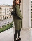 Buttoned Textured Jacket with Front Pockets - Toi ‘n’ Moi Ltd