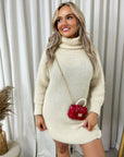 Chunky Roll Neck Knitted Jumper - Toi ‘n’ Moi Ltd