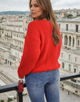 Chunky Cable Button Knit Cardigan - Toi ‘n’ Moi Ltd