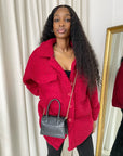 Button Down Collared Winter Coat Jacket
