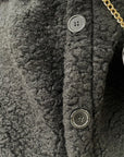 Button Down Collared Winter Coat Jacket