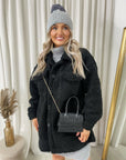 Button Down Collared Winter Coat Jacket