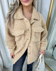 Button Down Collared Winter Coat Jacket