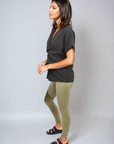 V-Neck Twist Front Top