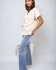 V-Neck Twist Front Top