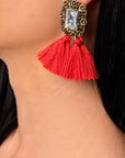Jewelled Tassel Earrings