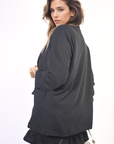Oversized Glitter Blazer Jacket