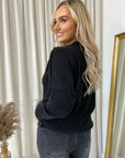 Front Zip Detail Glitz Top