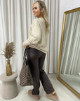 Diamante Stripe Knitted Jumper