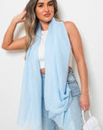 Sparkle Sequin Crinkle Wrap Scarf