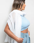 Sparkle Sequin Crinkle Wrap Scarf