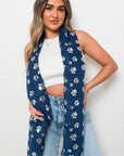 Lightweight Wrap Scarf Silver Sparkle Foil Paw's